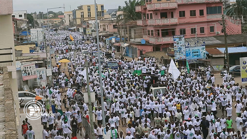 راهپیمایی میلاد پیامبر (ص) در پایتخت ‌غنا