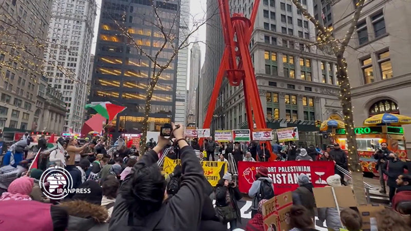 راهپیمایی گسترده حامیان فلسطین در نیویورک